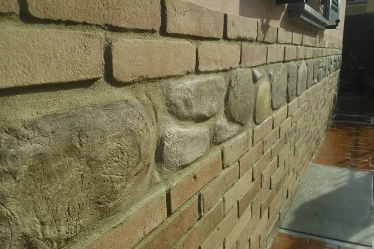 arzani decorazioni realizza rivestimenti per colonne interne ed esterne ad effetto mattoni faccia vista